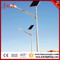 Galvanized and powder coated solar street lamp posts with factory price